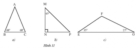 Lý thuyết trọng tâm toán 7 chân trời bài 3: Tam giác cân