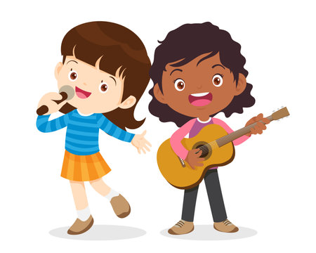 Children Singing Stock Illustrations, Cliparts and Royalty Free Children  Singing Vectors