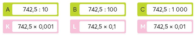 A green and pink rectangular numbers

Description automatically generated