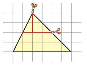 A diagram of a triangle with scissors

Description automatically generated