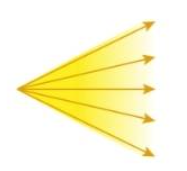 A yellow arrow pointing to the center of a triangle

Description automatically generated