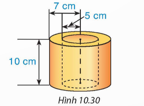 A diagram of a cylinder with measurements

Description automatically generated
