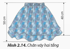 A blue and white polka dot skirt

Description automatically generated