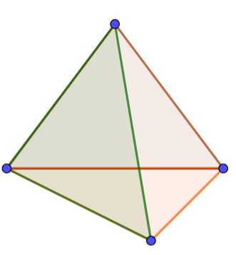 A triangle with lines and dots

Description automatically generated