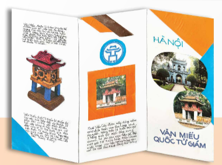 A brochure with pictures of buildings

Description automatically generated