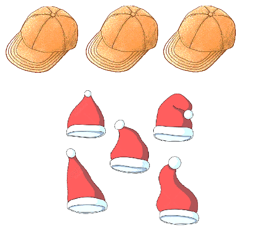 A group of hats and caps

Description automatically generated