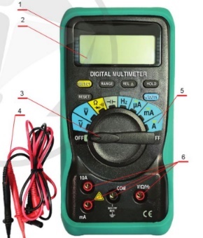 A digital multimeter with text and numbers

Description automatically generated