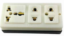 A close-up of a power strip

Description automatically generated