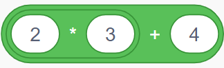 A green rectangular object with a white circle and black numbers

Description automatically generated