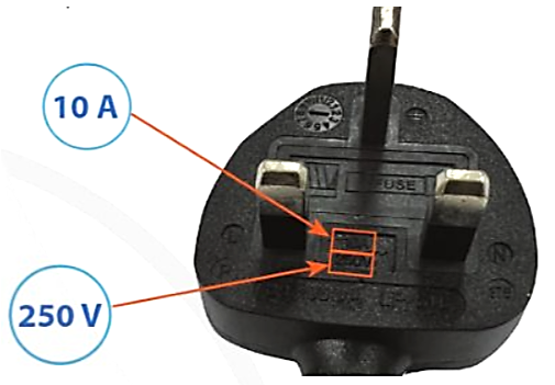 A black plug with white text

Description automatically generated with medium confidence