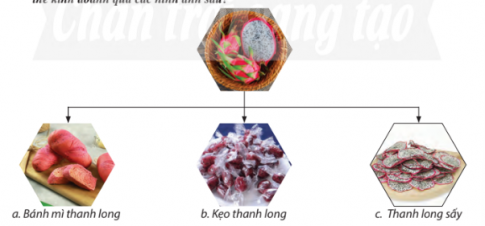 Em có nhận xét như thế nào về sự sáng tạo trong việc sử dụng nguyên liệu của chủ thể kinh doanh qua các hình ảnh sau?