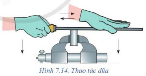 A diagram of hands holding a screwdriver

Description automatically generated