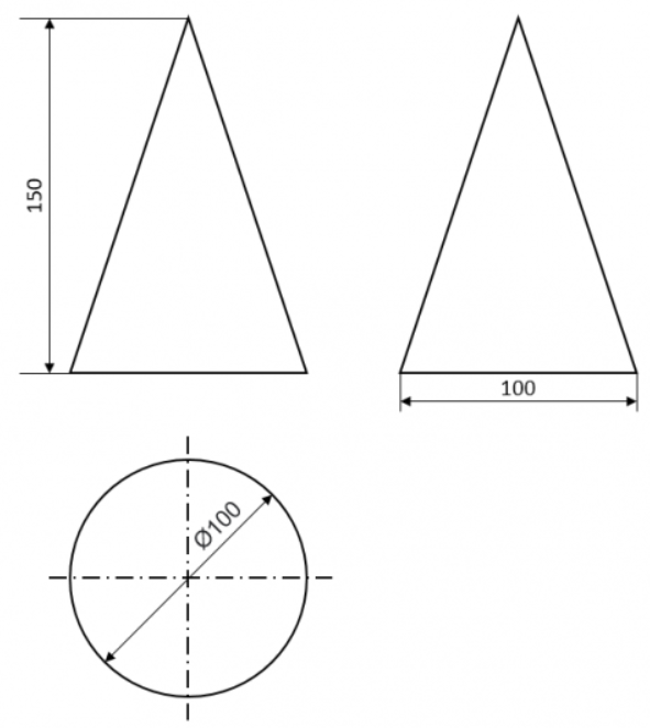 A triangle and circle with measurements

Description automatically generated with medium confidence