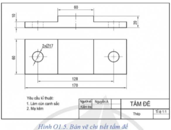 A blueprint of a rectangular object

Description automatically generated