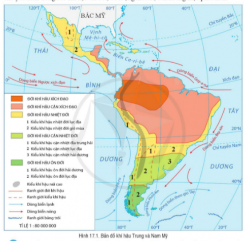 Giải bài 17 Đặc điểm tự nhiên Trung và Nam Mỹ