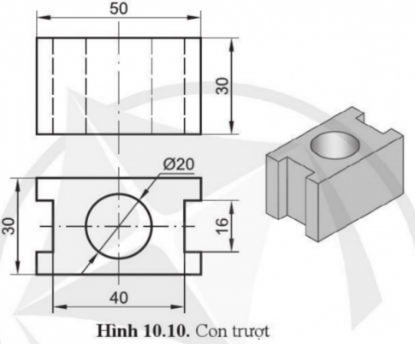 Giải bài 10 Mặt cắt và hình cắt