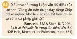 Giải bài 5 Phong trào cải cách tôn giáo