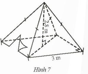 A diagram of a pyramid with Great Pyramid of Giza in the background

Description automatically generated