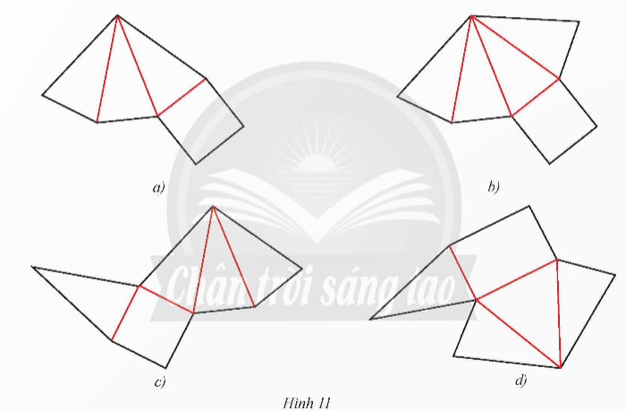 A diagram of triangles with red lines

Description automatically generated