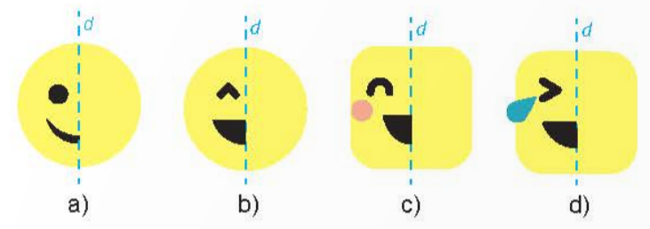 A yellow square with a black face and a black face

Description automatically generated