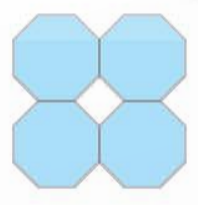 A blue hexagons with white center

Description automatically generated