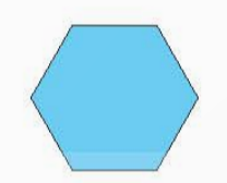 A blue hexagon with a white background

Description automatically generated