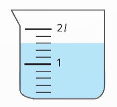 A beaker with a liquid in it

Description automatically generated