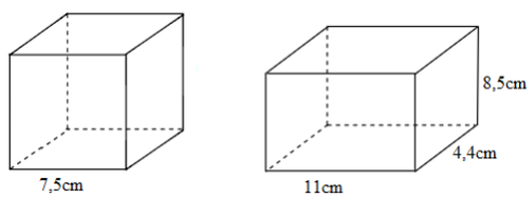 Bài tập Thể tích hình lập phương Toán lớp 5 có lời giải