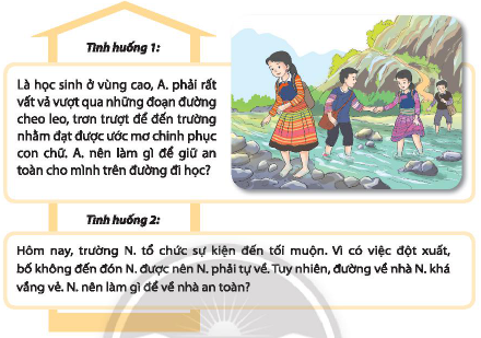 A page of a book with text and pictures of children walking

Description automatically generated