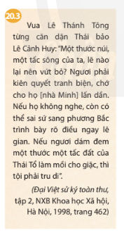 Giải bài 20 Đại Việt thời Lê sơ (1428 - 1527)