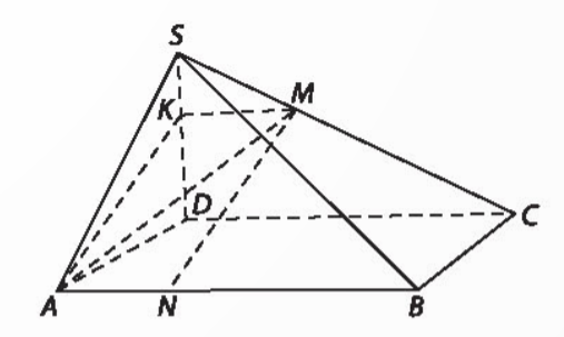 A triangle with lines and letters

Description automatically generated