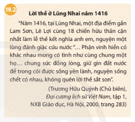 Giải bài 19 Khởi nghĩa Lam Sơn (1418-1427)