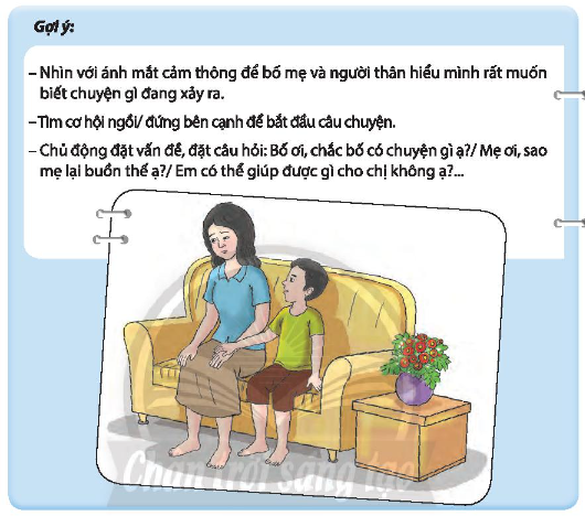 A person and a child sitting on a couch

Description automatically generated