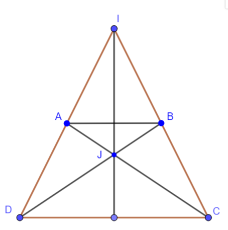 A diagram of a triangle with lines and dots

Description automatically generated with low confidence