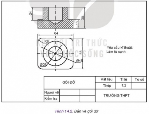 Giải bài 14 Bản vẽ cơ khí