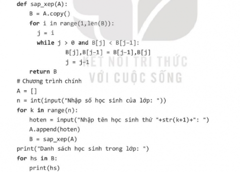 Viết chương trình nhập số n, sau đó nhập danh sách tên học sinh với họ, đệm, tên. Sắp xếp tên học sinh trong bảng chữ cái. Đưa kết quả ra màn hình.