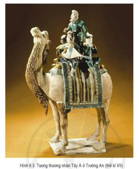 A statue of a camel with a group of people riding on it

Description automatically generated