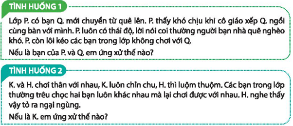 Đóng vai xử lí tình huống