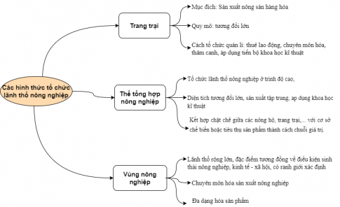 Giải bài 22 Tổ chức lãnh thổ nông nghiệp