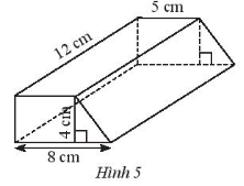 Giải bài 4 Diện tích xung quanh và thể tích của hình lăng trụ đứng tam giác, lăng trụ đứng tứ giác