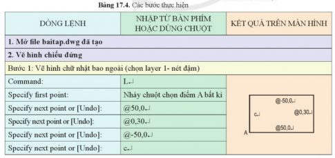 Giải bài 17 Vẽ kĩ thuật với sự hỗ trợ của máy tính