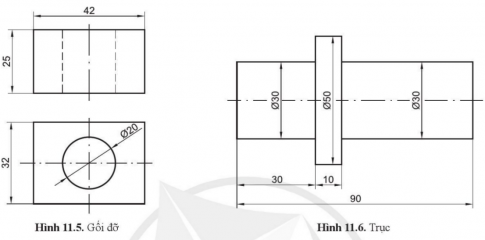 Giải bài 11 Hình chiếu trục đo