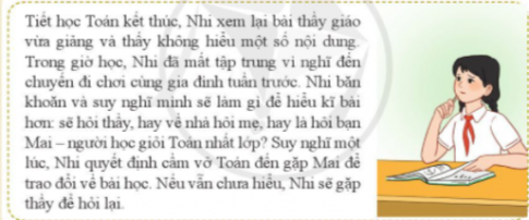 Chỉ ra khó khăn của Nhi và cách mà Nhi đã làm để vượt qua khó khăn.