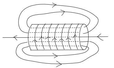 A black and white drawing of a spiral

Description automatically generated