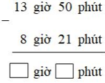 Bài tập Trừ số đo thời gian Toán lớp 5 có lời giải