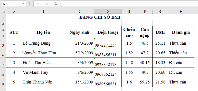 Giải Tin học 7 Bài 5: Định dạng số tiền và ngày tháng - Cánh diều (ảnh 1)