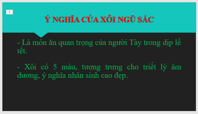 Giải Tin học 7 Bài 14: Thêm hiệu ứng cho trang chiếu - Cánh diều (ảnh 1)