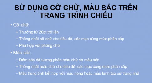 Mở tệp trình chiếu CochuMausac.pptx (giáo viên cung cấp) và thực hiện các yêu cầu sau:  a) Thay đổi cỡ chữ trong trang chiếu 1 (Hình 1a) cho hợp lí.  b) Thay đổi màu chữ, màu nền trong trang chiếu 2 (Hình 1b) cho hài hoà, hợp lí.