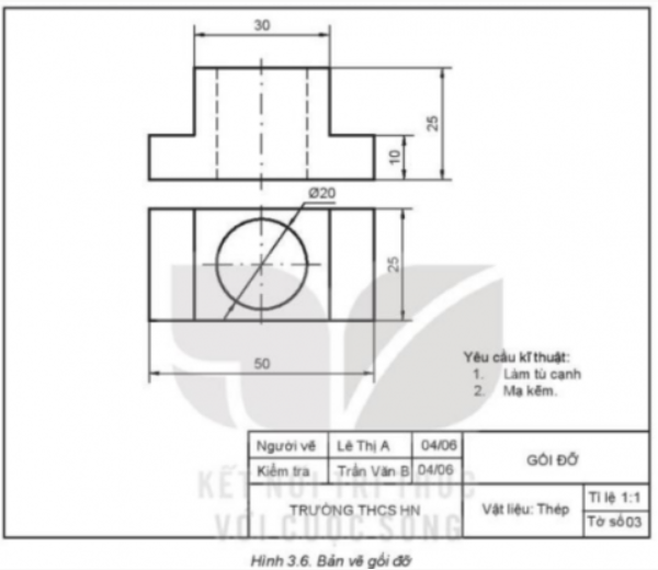 A blueprint of a piece of metal

Description automatically generated