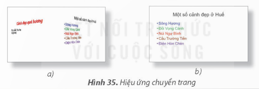 BÀI 9. HIỆU ỨNG CHUYỂN TRANG                                              